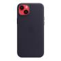 Чехол Leather Case MagSafe для Apple iPhone 14 Plus «Ink» Синий Чехол Leather Case MagSafe для Apple iPhone 14 Plus «Ink» Синий