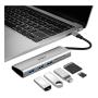 Хаб WiWU Alpha 532ST Type-C to 3 x USB 3.0 + Cardreader 5в1 Adapter Серый Хаб WiWU Alpha 532ST Type-C to 3 x USB 3.0 + Cardreader 5в1 Adapter Серый