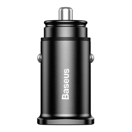 Автомобильное зарядное устройство Baseus Square Metal Dual USB 30 Вт (CCALL-DS01) Черный Автомобильное зарядное устройство Baseus Square Metal Dual USB 30 Вт (CCALL-DS01) Черный