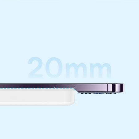 Внешний аккумулятор Baseus Magnetic Mini Wireless Fast Charge power bank с поддержкой беспроводной зарядки 10000mAh 20W (PPCX030002) Белый Внешний аккумулятор Baseus Magnetic Mini Wireless Fast Charge power bank с поддержкой беспроводной зарядки 10000mAh 20W (PPCX030002) Белый