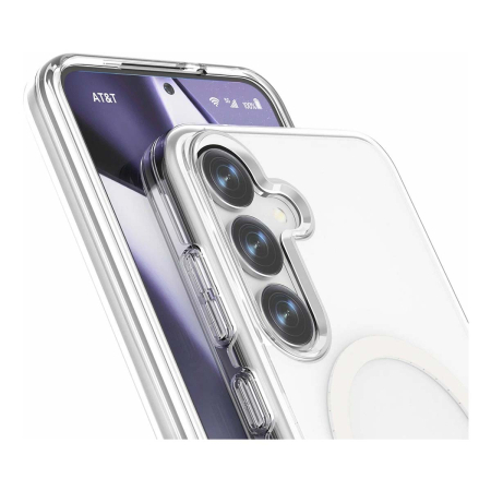 Чехол для Samsung S24 Plus/S25 Plus с силиконовым бампером MagSafe Прозрачный Чехол для Samsung S24 Plus/S25 Plus с силиконовым бампером MagSafe Прозрачный