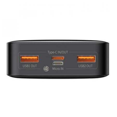 Внешний аккумулятор Baseus Bipow Digital Display Power Bank 10000mAh 15W PPBD10 (PPDML-l01) Черный Внешний аккумулятор Baseus Bipow Digital Display Power Bank 10000mAh 15W PPBD10 (PPDML-l01) Черный