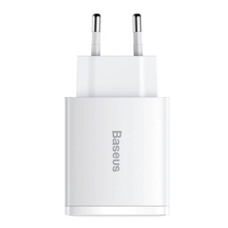 Зарядное устройство Baseus Compact Quick Charger 2U+C 30W EU (CCXJ-E02) Белый Зарядное устройство Baseus Compact Quick Charger 2U+C 30W EU (CCXJ-E02) Белый