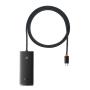 Хаб Baseus Lite Series 4-Port Type-C HUB Adapter 1 м (Type-C – USB 3.0*4) BS-OH016 (WKQX030401) Черный Хаб Baseus Lite Series 4-Port Type-C HUB Adapter 1 м (Type-C – USB 3.0*4) BS-OH016 (WKQX030401) Черный