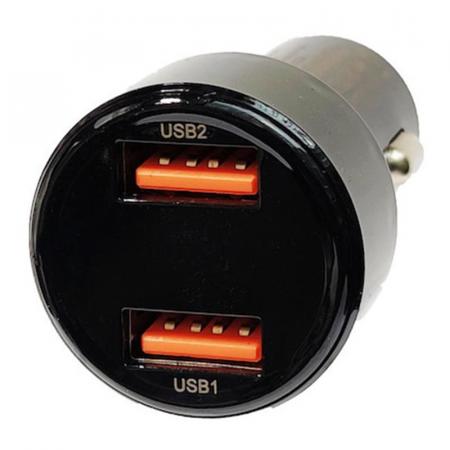 Автомобильное зарядное устройство Baseus 2 USB Quick Charger 45W (USB+USB) (CCMLC20A-01) Черный Автомобильное зарядное устройство Baseus 2 USB Quick Charger 45W (USB+USB) (CCMLC20A-01) Черный
