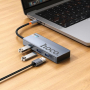 Хаб hoco. 5в1 (HDTV+PD+USB3.0*3) (HB50) Темно-серый Хаб hoco. 5в1 (HDTV+PD+USB3.0*3) (HB50) Темно-серый