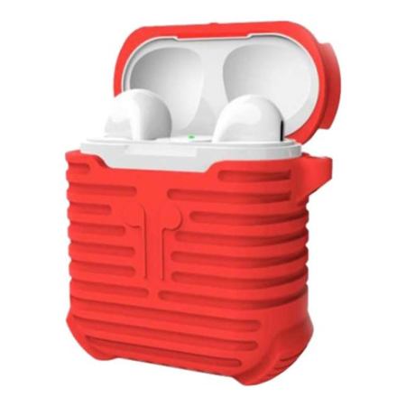 Чехол для Apple AirPods COTEetCI Silicone series (CS8106-RD) Red, красный Чехол для Apple AirPods COTEetCI Silicone series (CS8106-RD) Red, красный