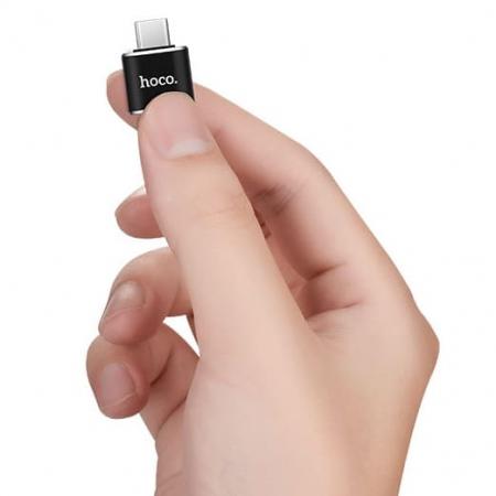 Адаптер hoco. USB - Type-C Converter (UA5) Черный Адаптер hoco. USB - Type-C Converter (UA5) Черный
