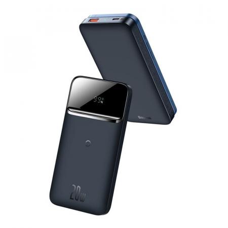 Портативный аккумулятор Baseus Magnetic Wireless Quick Charging Power Bank 10000mAh 20W PPMT-03 (PPCXW10-X) Синий Портативный аккумулятор Baseus Magnetic Wireless Quick Charging Power Bank 10000mAh 20W PPMT-03 (PPCXW10-X) Синий