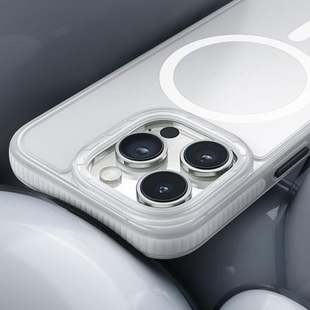 Чехол hoco. DROP PROOF Magnetic Smartphone Case для Apple iPhone 15 Pro Прозрачный белый Чехол hoco. DROP PROOF Magnetic Smartphone Case для Apple iPhone 15 Pro Прозрачный белый