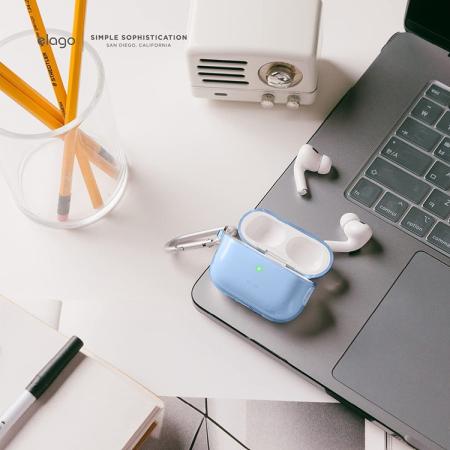 Чехол для Airpods Pro 2 Elago CLEAR HANG CASE (EAPP2CL-HANG-ABL) Прозрачный Голубой Чехол для Airpods Pro 2 Elago CLEAR HANG CASE (EAPP2CL-HANG-ABL) Прозрачный Голубой