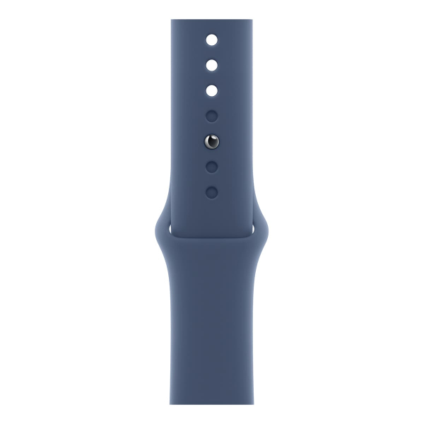 Apple Watch Series 10, 46 мм корпус из алюминия цвета «Silver», ремешок Sport Band размера S/M цвета «Denim» Apple Watch Series 10, 46 мм корпус из алюминия цвета «Silver», ремешок Sport Band размера S/M цвета «Denim»