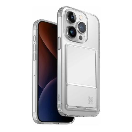 Чехол для iPhone 15 Pro UNIQ Air Fender ID с cardslot (IP6.1P(2023)-AFIDTRAN) Прозрачный Чехол для iPhone 15 Pro UNIQ Air Fender ID с cardslot (IP6.1P(2023)-AFIDTRAN) Прозрачный
