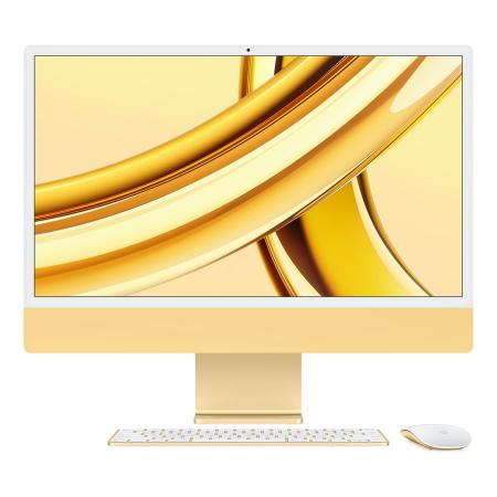 Apple iMac 24" (M3, 8C CPU, 10C GPU, 2023) Retina 4,5K, 8Gb, 512Gb SSD (MQRM3) Желтый Apple iMac 24" (M3, 8C CPU, 10C GPU, 2023) Retina 4,5K, 8Gb, 512Gb SSD (MQRM3) Желтый