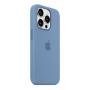 Чехол Silicone Case для Apple iPhone 15 Pro с MagSafe Winter Blue, голубой Чехол Silicone Case для Apple iPhone 15 Pro с MagSafe Winter Blue, голубой