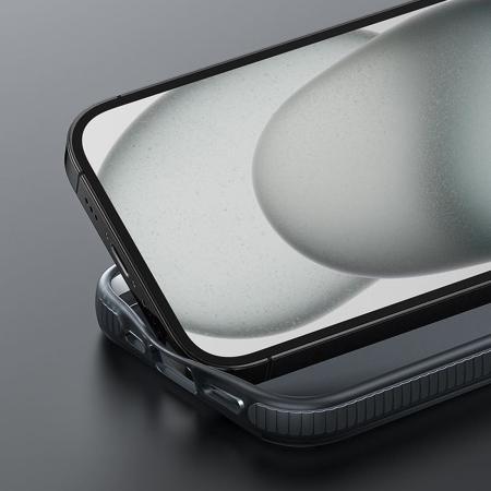 Чехол hoco. DROP PROOF Magnetic Smartphone Case для Apple iPhone 15 Прозрачный черный Чехол hoco. DROP PROOF Magnetic Smartphone Case для Apple iPhone 15 Прозрачный черный