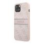 Чехол Guess для iPhone 14 PU 4G Stripe printed logo Hard (GUHCP14S4GDPI) Розовый Чехол Guess для iPhone 14 PU 4G Stripe printed logo Hard (GUHCP14S4GDPI) Розовый