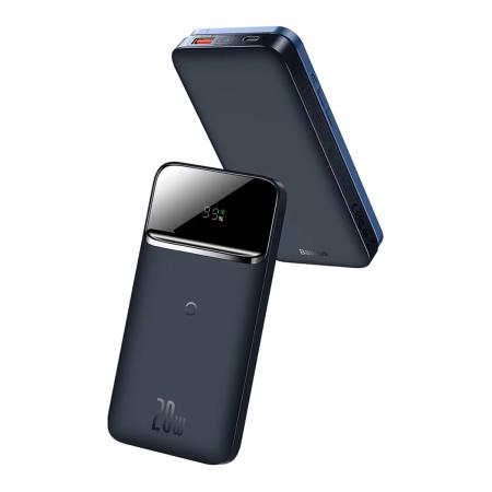 Внешний аккумулятор Baseus Magnetic Wireless Fast Charging Power Bank 10000mAh 20W PPCX010201 (PPCXW10-C) Синий Внешний аккумулятор Baseus Magnetic Wireless Fast Charging Power Bank 10000mAh 20W PPCX010201 (PPCXW10-C) Синий