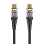 Дата-кабель Deppa Crystal USB-C - USB-C, 60W, 1 м (72502) Черный Дата-кабель Deppa Crystal USB-C - USB-C, 60W, 1 м (72502) Черный