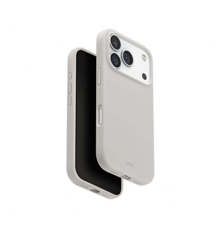 Чехол для iPhone 17 Pro с MagSafe UNIQ LINO (IP6.3P(2025)-LINOMMGRY) Mist Grey, серый Чехол для iPhone 17 Pro с MagSafe UNIQ LINO (IP6.3P(2025)-LINOMMGRY) Mist Grey, серый