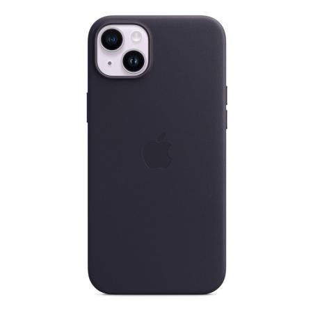 Чехол Leather Case MagSafe для Apple iPhone 14 Plus «Ink» Синий Чехол Leather Case MagSafe для Apple iPhone 14 Plus «Ink» Синий