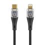 Дата-кабель Deppa Crystal USB-C - Lightning, 1 м (72503) Черный Дата-кабель Deppa Crystal USB-C - Lightning, 1 м (72503) Черный