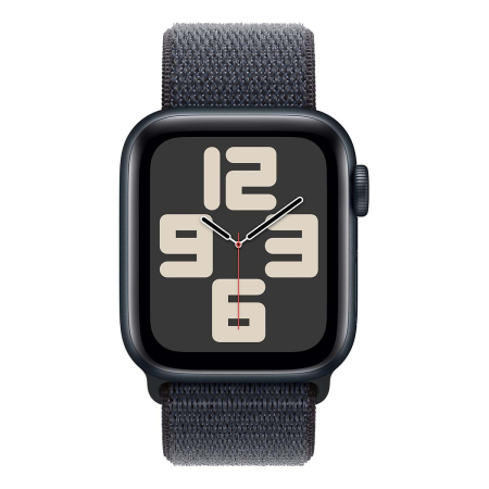 Apple Watch SE (2024), 40 мм корпус из алюминия цвета «Midnight», ремешок Sport Loop цвета «Ink» Apple Watch SE (2024), 40 мм корпус из алюминия цвета «Midnight», ремешок Sport Loop цвета «Ink»