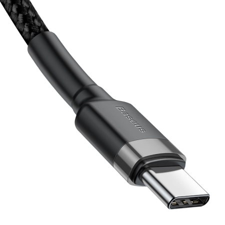 Кабель Baseus Cafule Type-C PD2.0 60W flash charging data line 20V, 3A, 2 м (CATKLF-HG1) Gray/Black Кабель Baseus Cafule Type-C PD2.0 60W flash charging data line 20V, 3A, 2 м (CATKLF-HG1) Gray/Black