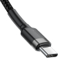 Кабель Baseus Cafule Type-C PD2.0 60W flash charging data line 20V, 3A, 2 м (CATKLF-HG1) Gray/Black Кабель Baseus Cafule Type-C PD2.0 60W flash charging data line 20V, 3A, 2 м (CATKLF-HG1) Gray/Black