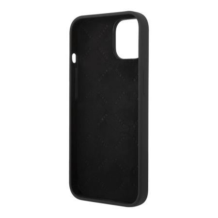 Чехол Guess для iPhone 14 Liquid Silicone Gold Metal logo (GUHCP14SSLSMK) Черный Чехол Guess для iPhone 14 Liquid Silicone Gold Metal logo (GUHCP14SSLSMK) Черный