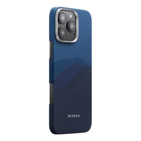 Чехол для Apple iPhone 16 Pro с MagSafe Pitaka Tactile Woven Case StarPeak Over The Horizon (KI1601POTH) Blue, синий Чехол для Apple iPhone 16 Pro с MagSafe Pitaka Tactile Woven Case StarPeak Over The Horizon (KI1601POTH) Blue, синий
