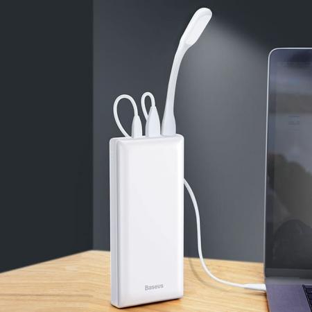 Внешний аккумулятор Baseus Fast charge 15W Mini JA 30000mAh (PPJAN-С02) Белый Внешний аккумулятор Baseus Fast charge 15W Mini JA 30000mAh (PPJAN-С02) Белый