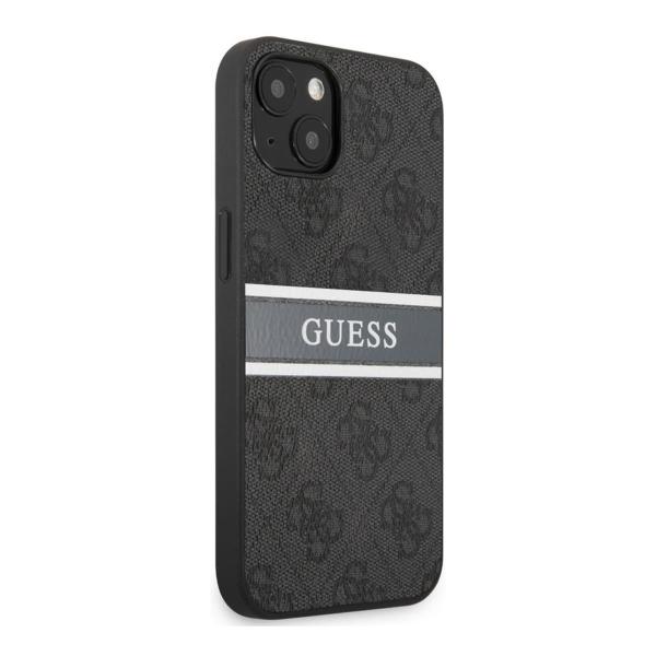 Чехол Guess для iPhone 13 PU Saffiano with metal logo Hard (GUHCP13MPSASBGR) Серый