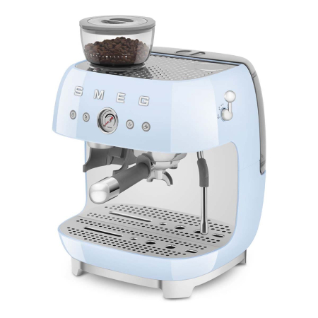 Кофемашина эспрессо со встроенной кофемолкой SMEG 50s style (EGF03PBEU) Пастельный голубой Кофемашина эспрессо со встроенной кофемолкой SMEG 50s style (EGF03PBEU) Пастельный голубой