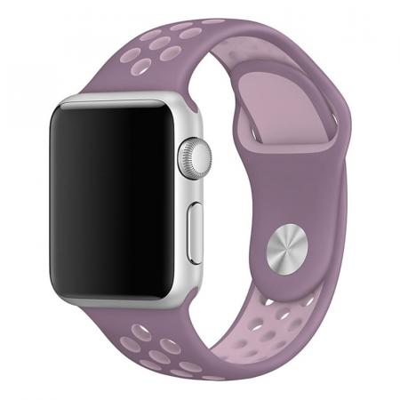 Ремешок Nike+ "Silicone Sport Band" Apple Watch 42/44 мм Фиолетово-бежевый Ремешок Nike+ "Silicone Sport Band" Apple Watch 42/44 мм Фиолетово-бежевый