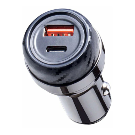АЗУ Deppa USB A + USB-C, PD, QC 3.0, 52W (11213) Металл, графит АЗУ Deppa USB A + USB-C, PD, QC 3.0, 52W (11213) Металл, графит