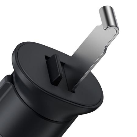 Автомобильный держатель Baseus Metal Age II Gravity Car Mount (SUJS000013) Серый Автомобильный держатель Baseus Metal Age II Gravity Car Mount (SUJS000013) Серый
