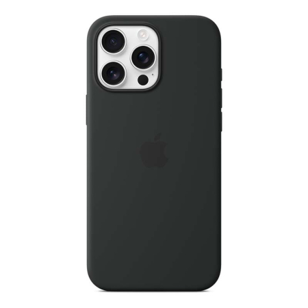 Чехол Silicone Case для Apple iPhone 16 Pro Max с MagSafe Black, черный Чехол Silicone Case для Apple iPhone 16 Pro Max с MagSafe Black, черный