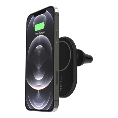 Автомобильный держатель с беспроводной зарядкой Gurdini Wireless Magsafe Car Charger, Чёрный Автомобильный держатель с беспроводной зарядкой Gurdini Wireless Magsafe Car Charger, Чёрный