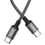 Кабель hoco. Super Fast Charging Data Cable разъем Type-C – Type-C, 1 м (X14) Черный Кабель hoco. Super Fast Charging Data Cable разъем Type-C – Type-C, 1 м (X14) Черный