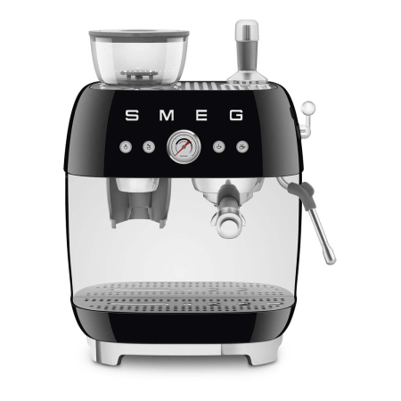 Кофемашина эспрессо со встроенной кофемолкой SMEG 50s style (EGF03BLEU) Чёрный Кофемашина эспрессо со встроенной кофемолкой SMEG 50s style (EGF03BLEU) Чёрный