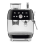 Кофемашина эспрессо со встроенной кофемолкой SMEG 50s style (EGF03BLEU) Чёрный Кофемашина эспрессо со встроенной кофемолкой SMEG 50s style (EGF03BLEU) Чёрный