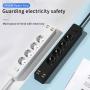 Сетевой фильтр WiWU Smart Power Strip EU Plug 20W 4*AC+3*USB 3.0+ 1*USB-C (U01 EU) Белый Сетевой фильтр WiWU Smart Power Strip EU Plug 20W 4*AC+3*USB 3.0+ 1*USB-C (U01 EU) Белый