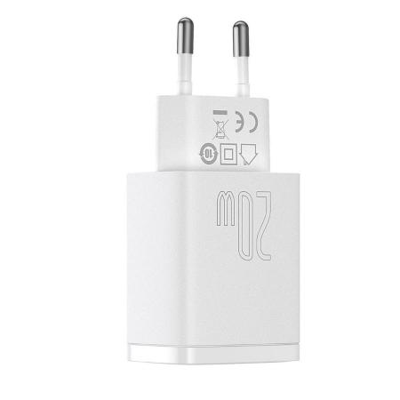 Зарядное устройство Baseus Compact Quick Charger U+C 20W EU (CCXJ-B02) Белый Зарядное устройство Baseus Compact Quick Charger U+C 20W EU (CCXJ-B02) Белый