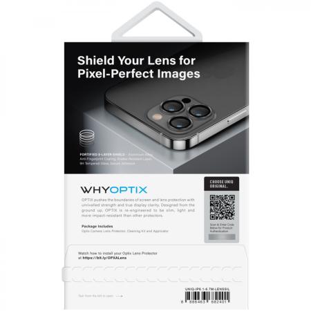 Защитное стекло для камеры iPhone 14/14 Plus UNIQ OPTIX Camera Lens protector Aluminium (3 шт.) 0.25 мм (IP6.1-6.7M-LENSSIL) Серебристый Защитное стекло для камеры iPhone 14/14 Plus UNIQ OPTIX Camera Lens protector Aluminium (3 шт.) 0.25 мм (IP6.1-6.7M-LENSSIL) Серебристый