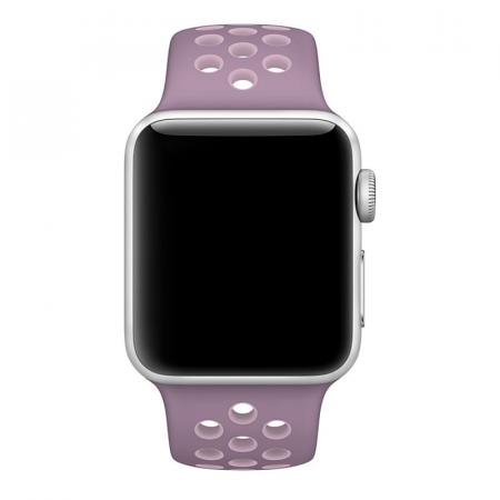 Ремешок Nike+ "Silicone Sport Band" Apple Watch 42/44 мм Фиолетово-бежевый Ремешок Nike+ "Silicone Sport Band" Apple Watch 42/44 мм Фиолетово-бежевый