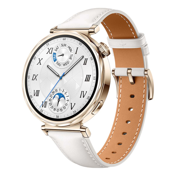 Часы HUAWEI Watch GT 5 Gold, 41 мм, цвет корпуса золотистый, цвет ремешка белый Часы HUAWEI Watch GT 5 Gold, 41 мм, цвет корпуса золотистый, цвет ремешка белый