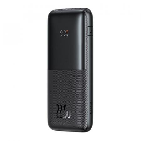 Внешний аккумулятор Baseus Bipow Pro Digital Display Fast Charge 10000mAh 22.5W с кабелем USB - Type-C, 3A, 0,3 м PPBD2-1022 (PPBD040001) Черный Внешний аккумулятор Baseus Bipow Pro Digital Display Fast Charge 10000mAh 22.5W с кабелем USB - Type-C, 3A, 0,3 м PPBD2-1022 (PPBD040001) Черный