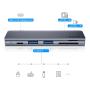 Переходник Baseus для MacBook HUB Harmonica 5в1 (PD/SD/TF/USB 3.0*2) (CAHUB-K0G) Deep Grey, темно-серый Переходник Baseus для MacBook HUB Harmonica 5в1 (PD/SD/TF/USB 3.0*2) (CAHUB-K0G) Deep Grey, темно-серый