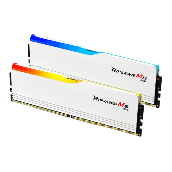 Оперативная память G.SKILL Ripjaws M5 RGB (F5 5200J4040A16GX2 RM5RW) DDR5 32GB 5200MHz CL40 UDIMM 2x16GB RGB White
